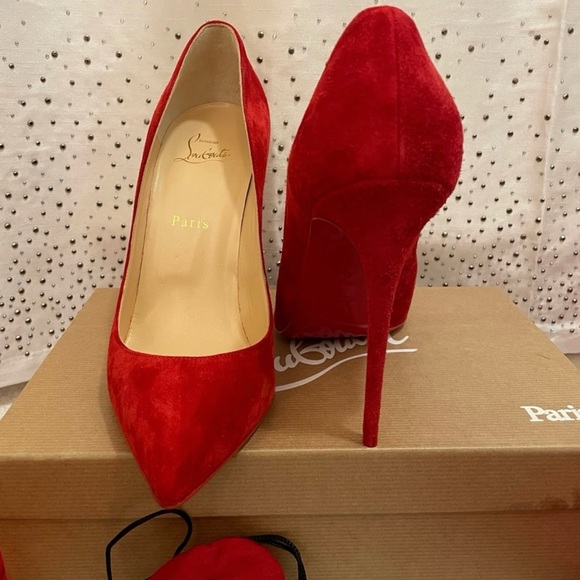 Christian Louboutin Pigalle Follies 100 Veau Velours - Picture 3 of 9